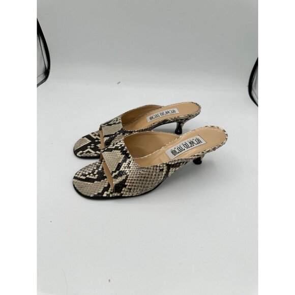 sacs 5th avenue folio collection leather snake kitten heels size 8 made in Italy - Picture 3 of 8